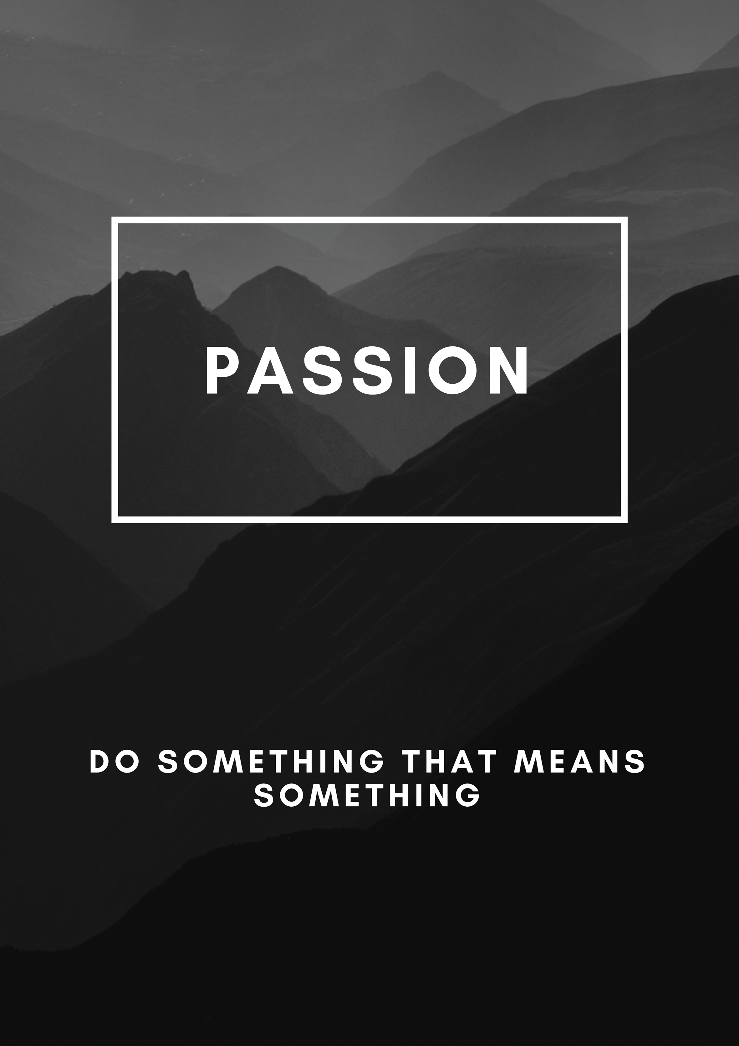 Passion metal poster artwork